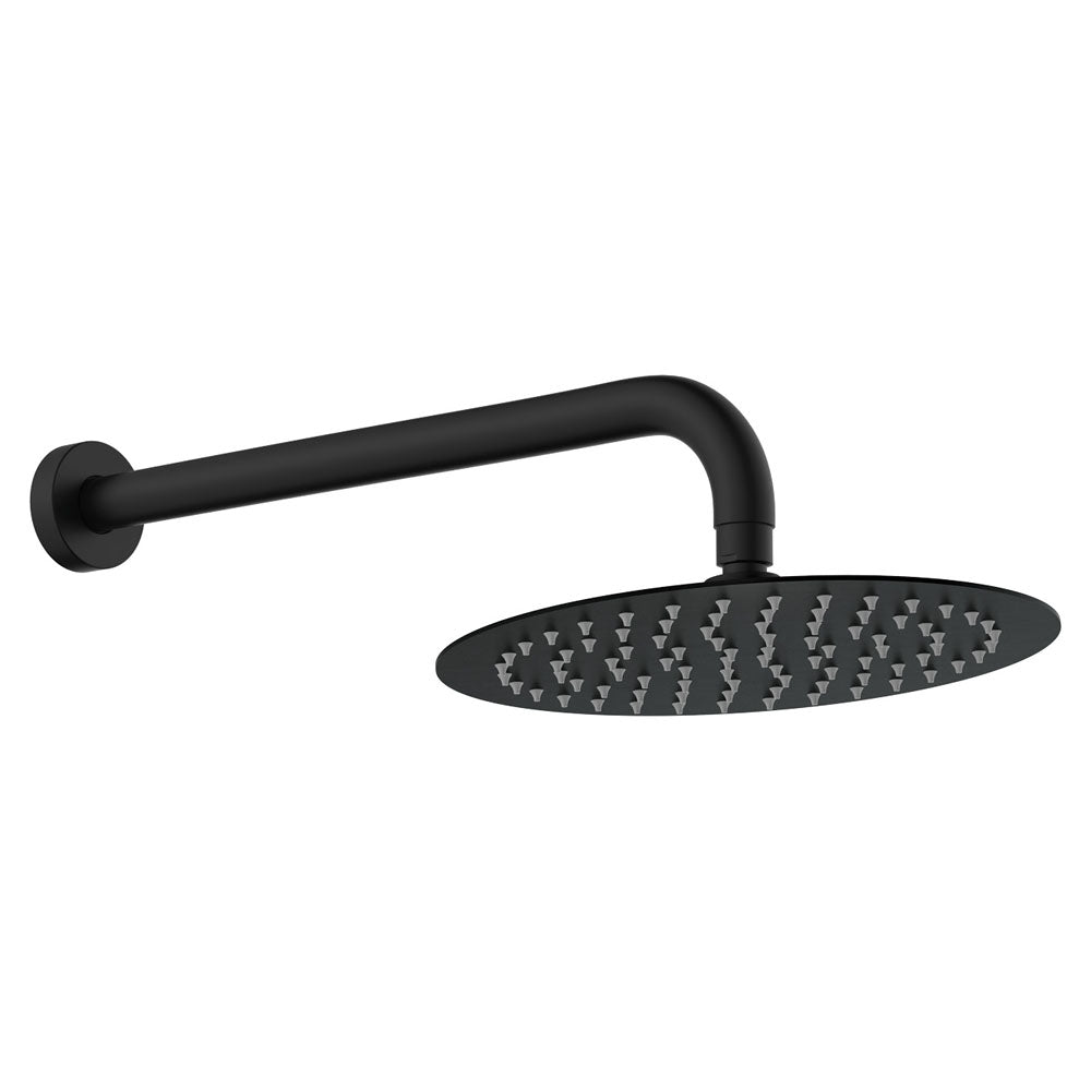 Fienza Kaya Shower Arm Set, Matte Black - 411125B-B
