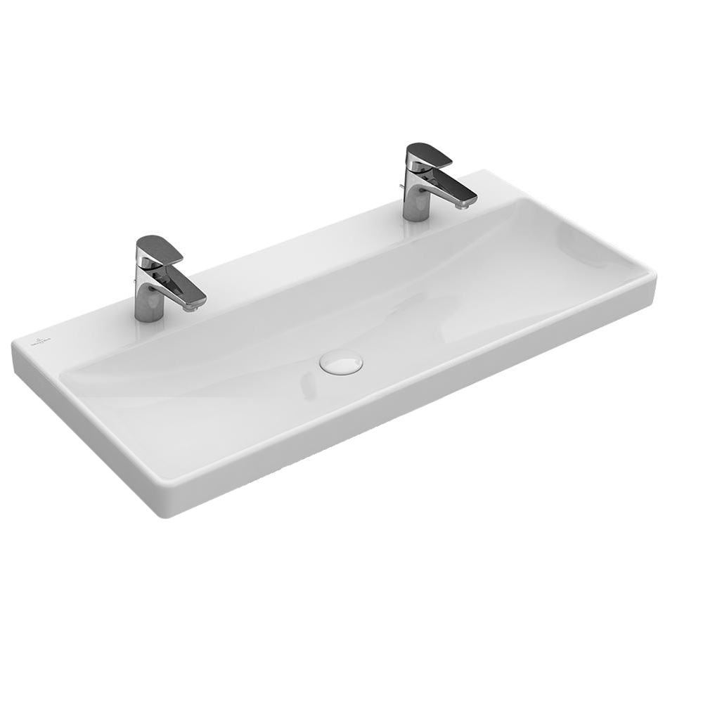 Villeroy & Boch Avento 1000 Wall Hung Basin (1 Tap Hole) - Alpine White 4156A101CB