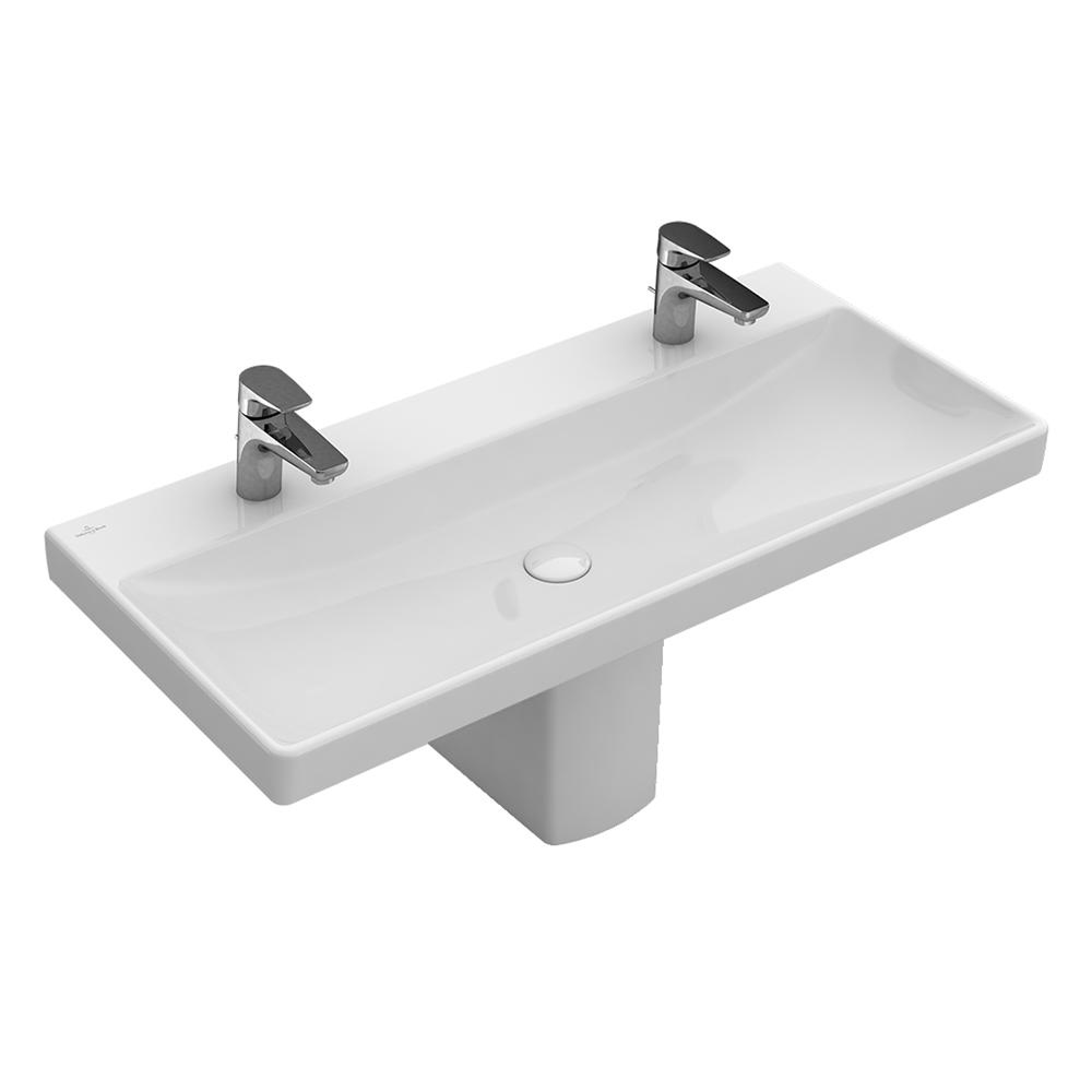 Villeroy & Boch Avento 1000 Wall Hung Basin (1 Tap Hole) - Alpine White 4156A101TB