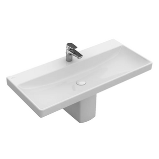 Villeroy & Boch Avento 1000 Wall Hung Basin with Trap Cover (1 Tap Hole) - Alpine White 4156A501TB