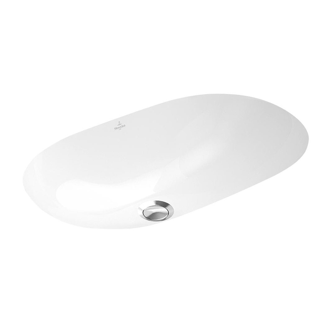 Villeroy & Boch O.Novo 600 Oval Undercounter Basin Includes Overflow - Alpine White 41626001