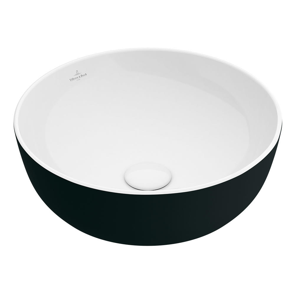 Villeroy & Boch Artis 430 Round Vessel Basin - Coal Black 417943BCT8