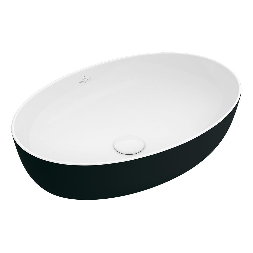 Villeroy & Boch Artis 610 Oval Vessel Basin - Coal Black 419861BCT8
