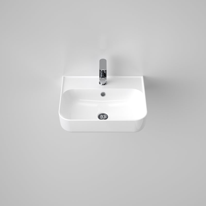 Caroma Tribute Rectangle 500 Wall Basin 1TH OF