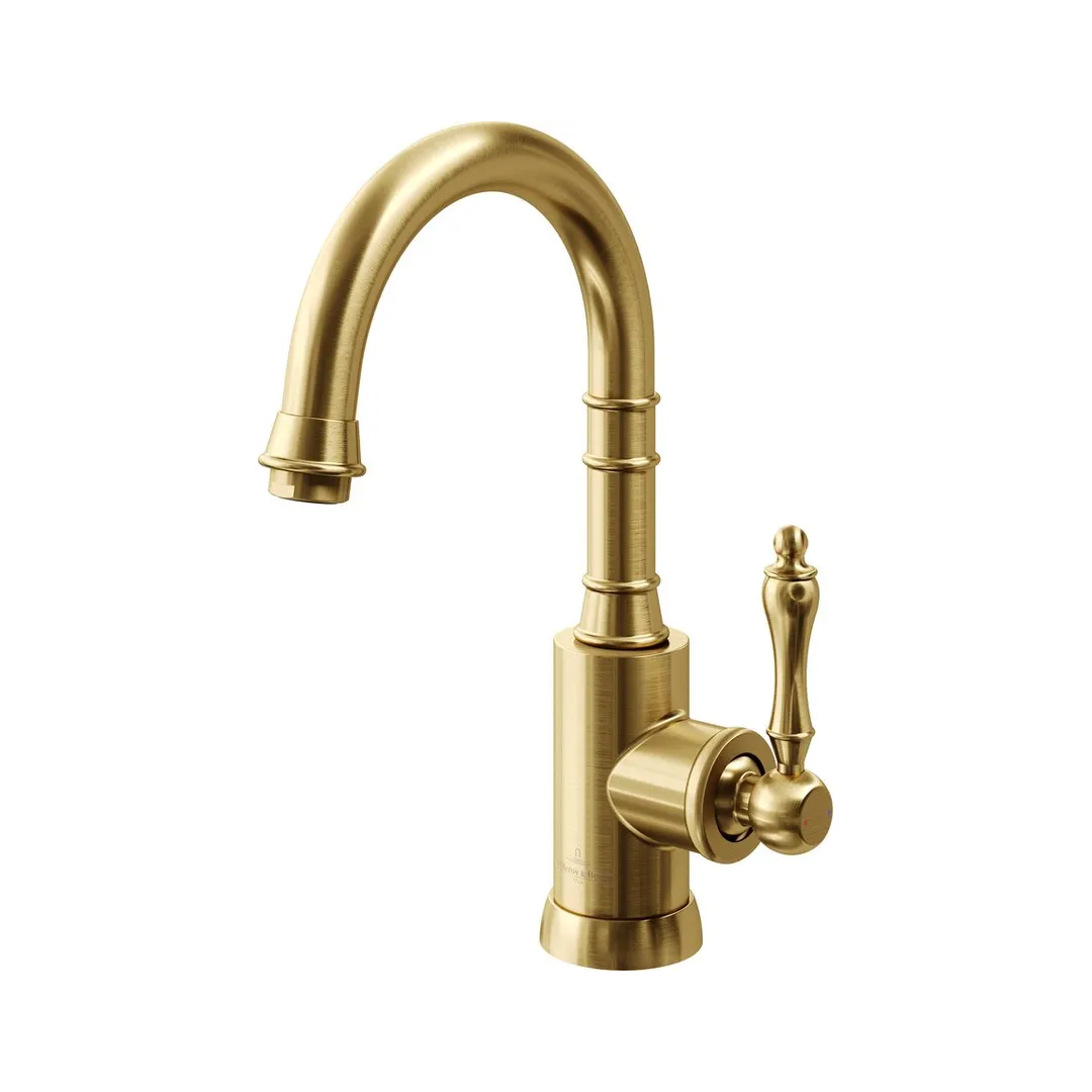 Villeroy & Boch Avia 2.0 Gooseneck Basin Mixer - Brushed Gold - 4266585