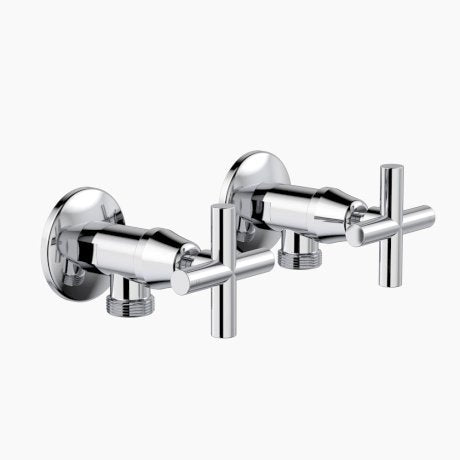 Caroma Cross Washing Machine Set LF - Chrome - CL10037.CF