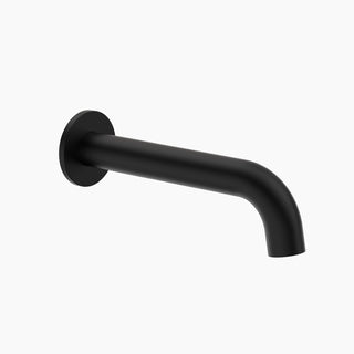 Caroma Round Basin/Bath Outlet 180mm LF - Matte Black - CL10014.B5AF