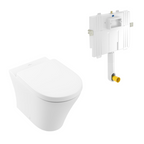 Villeroy & Boch O.Novo 2.0 Wall Faced Toilet Package includes Villeroy & Boch Cistern - No Flush Plate (Pan & Cistern Only) - 4624R101S4DB + 92233300