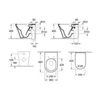 Villeroy & Boch O.Novo 2.0 Wall Faced w/ Slim Seat Specification