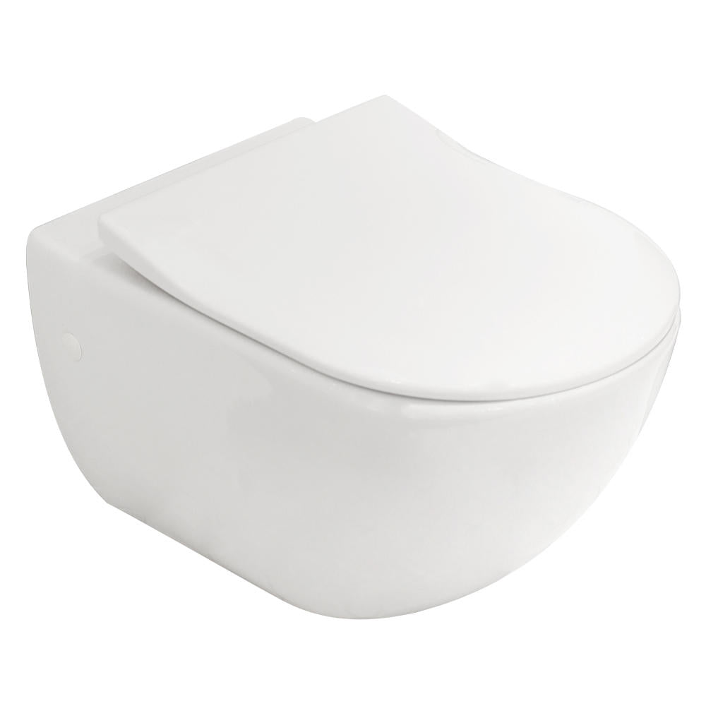 Villeroy & Boch Subway 3.0 Wall Hung Toilet incl/Slim Seat & VB Cistern Package - E200 Matte Black Button - 4670T001L4B + 922490AN + 92233500