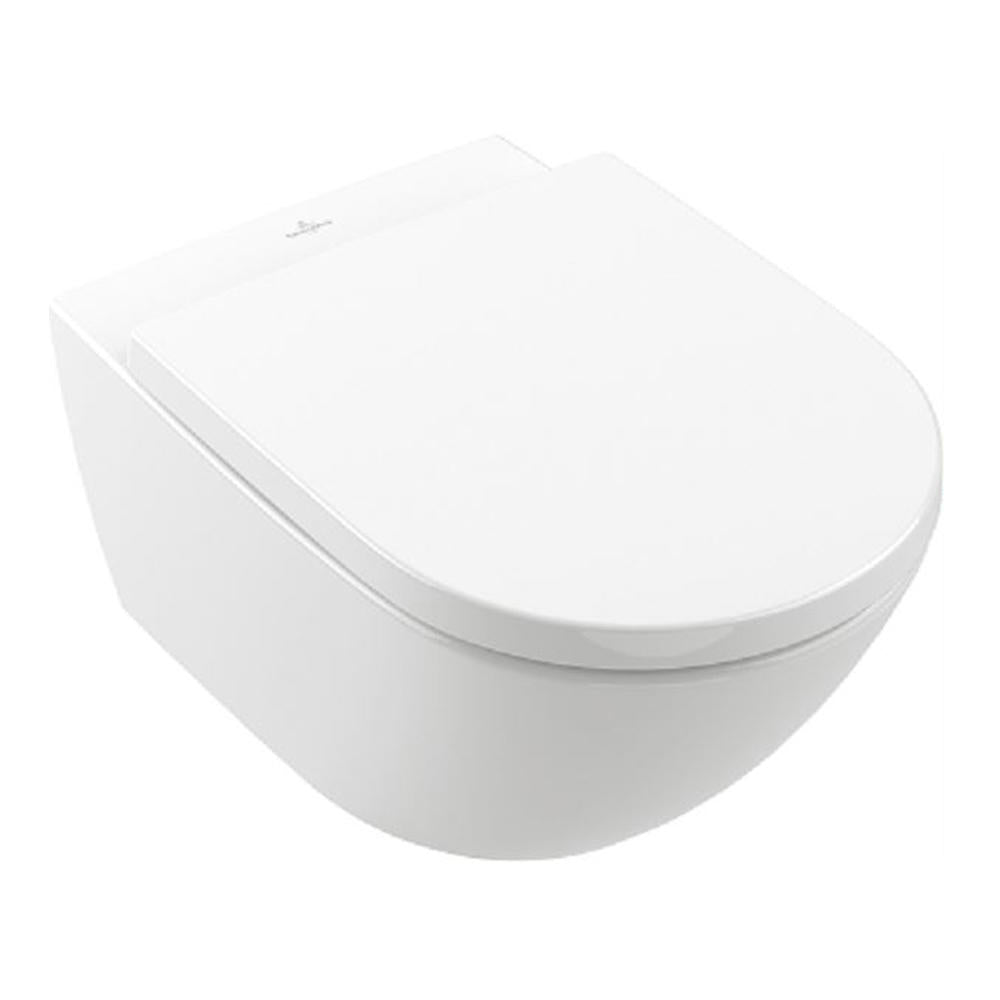 Villeroy & Boch Subway 3.0 Wall Hung Ceramic Plus Toilet includes Villeroy & Boch Cistern Package - No Flush Plate (Pan & Cistern Only) - 4670T0R1S4B + 92233500