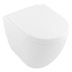 Villeroy & Boch Subway 3.0 Wall Faced Twistflush Argent Plate Toilet Package - Square Brushed Gold Button - 4671T101S4B + IN38785BG + IN38905