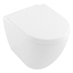 Villeroy & Boch Subway 3.0 Wall Faced Twistflush Argent Plate Toilet Package - No Flush Plate (Pan & Cistern Only) Button - 4671T101S4B + IN38905