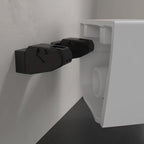 Villeroy & Boch Antao Rimless Wall Hung CeramicPlus Toilet Package - Pure Black - No Flush Plate (Pan & Cistern Only) - 4674T0R7S4B + 92233500
