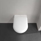 Villeroy & Boch Antao Rimless Wall Hung CeramicPlus Toilet - Pure Black - 4674T0R7S4B