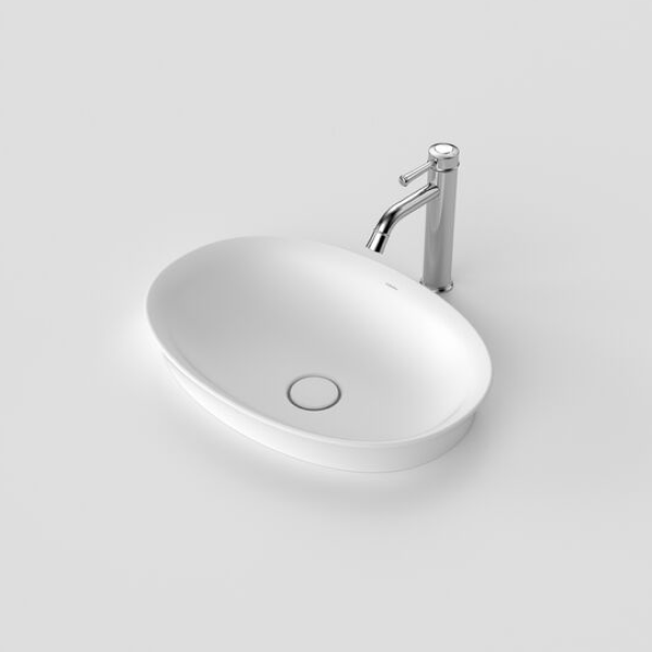 Caroma Riviere Inset Basin (No Tap Hole) - Matte White