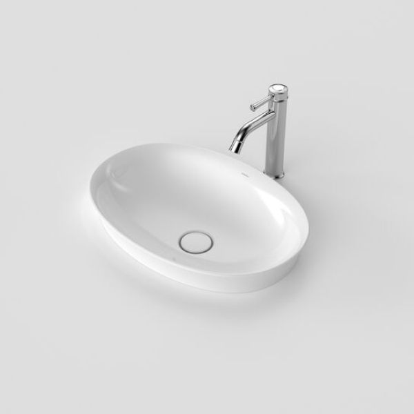 Caroma Riviere Inset Basin (No Tap Hole) - Gloss White