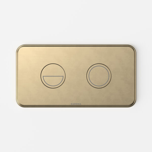 Caroma Riviere Invisi® II Series Button - Brushed Brass