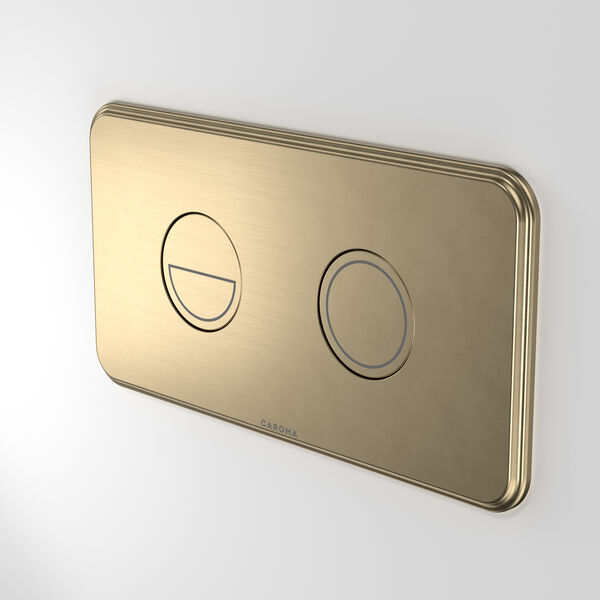Caroma Riviere Invisi® II Series Button - Brushed Brass