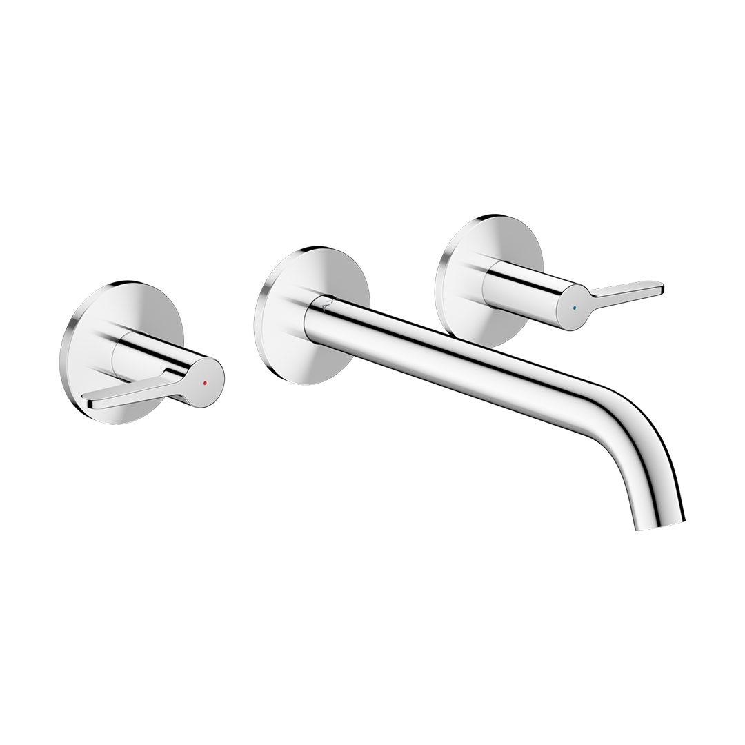 Axor One Wall Basin Tap Set with 220mm Spout - Chrome 48160001
