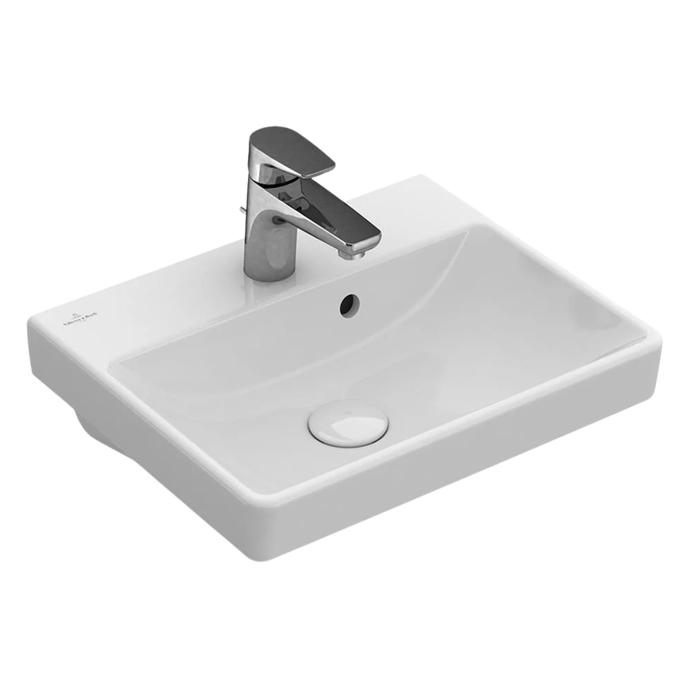Villeroy & Boch Avento 550 Wall Hung Basin Includes Overflow (1 Tap Hole) - Alpine White 4A005501CB