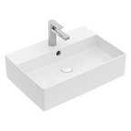 Villeroy & Boch Memento 2.0 500 Above Counter Basin Includes Overflow (1 Tap Hole) - Alpine White 4A076001