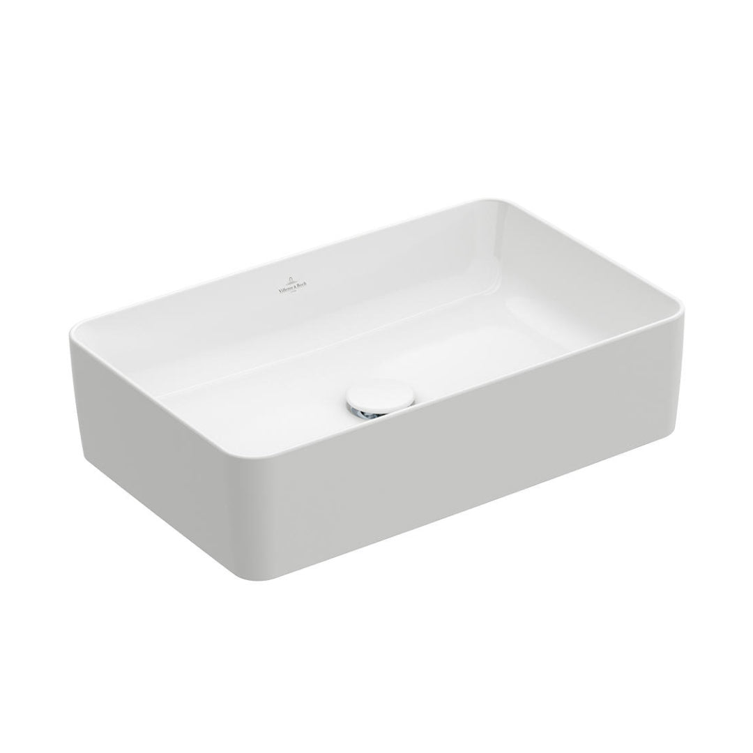 Villeroy & Boch Collaro Rectangular Vessel Basin - Alpine White 4A205601