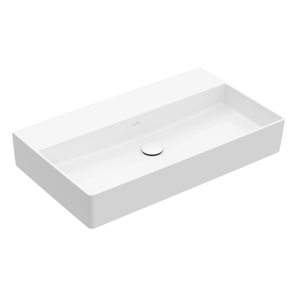 Villeroy & Boch Memento 2.0 800 Wall Hung Basin (No Tap Hole) - White Alpine 4A228301CB
