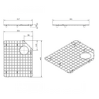 Turner Hastings Chester Left Hand Sink Grid - Stainless Steel - 4A41311
