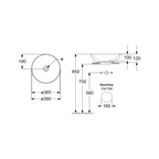 Villeroy & Boch Loop Slim 380 Round Vessel Basin - White 4A450001