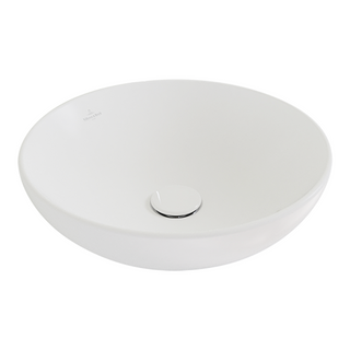 Villeroy & Boch Loop Slim 420 Round Vessel Basin  - Stone White 4A4600RW