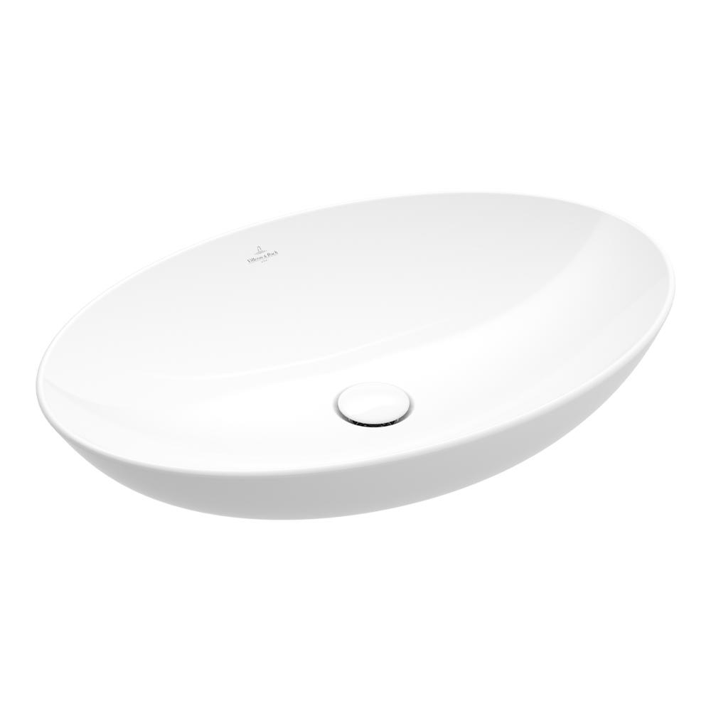 Villeroy & Boch Loop Slim 560 Oval Vessel Basin - White 4A470001