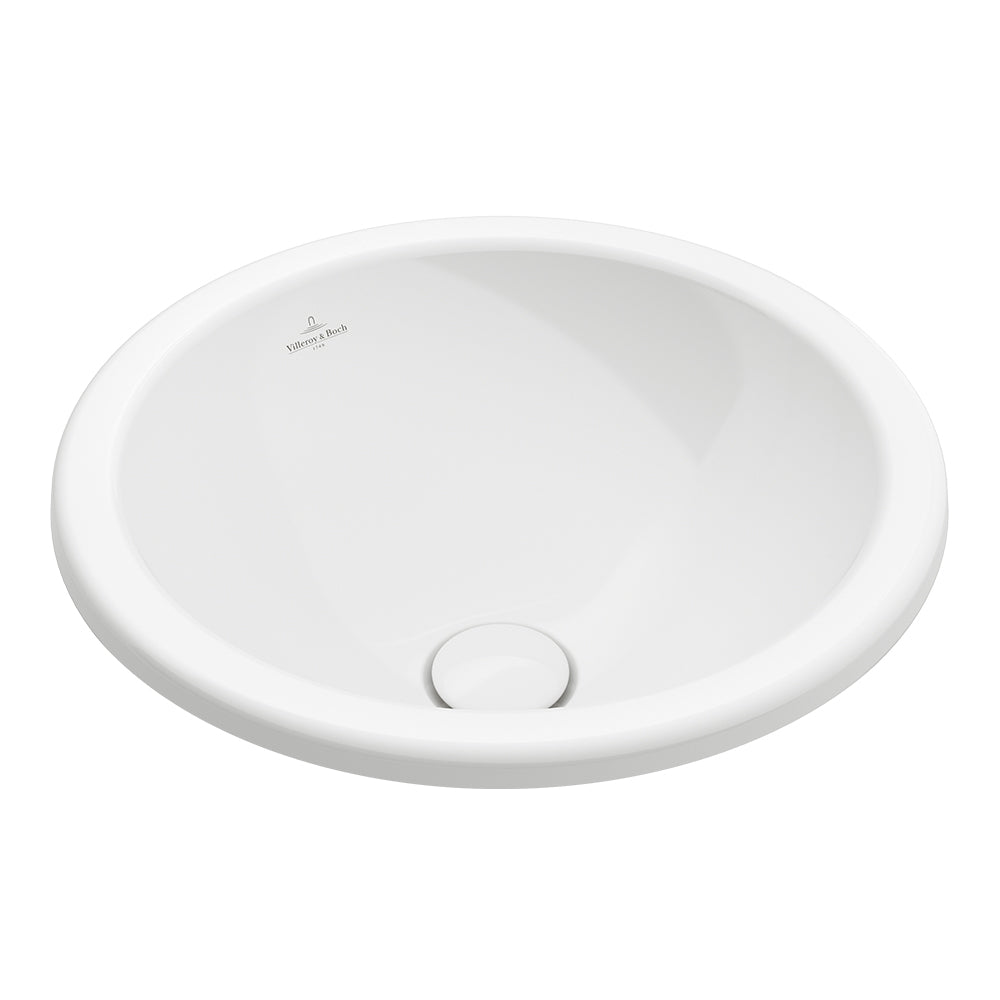 Villeroy & Boch Loop Slim 390 Round Drop-In Basin - Alpine White 4A590001