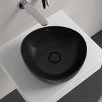 Villeroy & Boch Antao 400 Above Counter CeramicPlus Basin - Pure Black - 4A7240R7