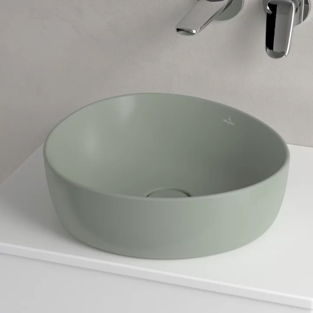 Villeroy & Boch Antao 400 Above Counter CeramicPlus Basin - Morning Green - 4A7240R8