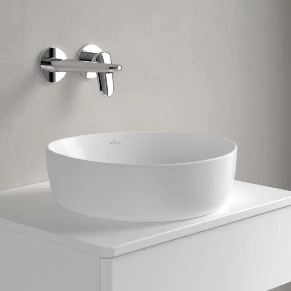 Villeroy & Boch Antao 400 Above Counter CeramicPlus Basin - Stone White