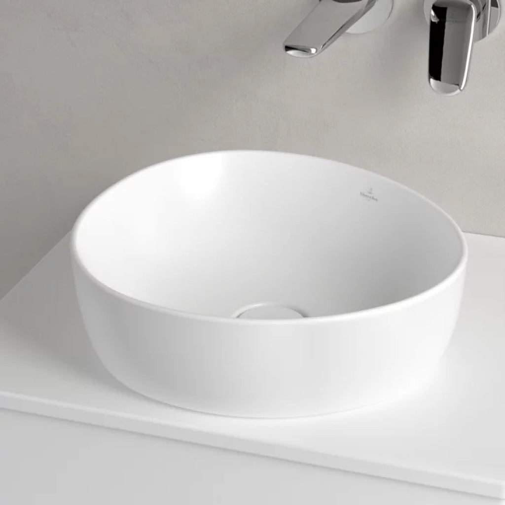 Villeroy & Boch Antao 400 Above Counter CeramicPlus Basin - Stone White