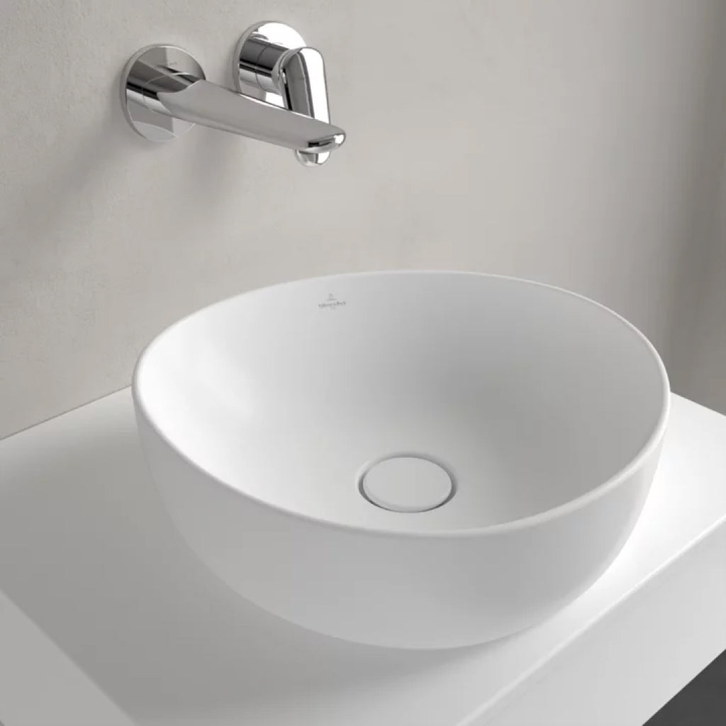 Villeroy & Boch Antao 400 Above Counter CeramicPlus Basin - Stone White