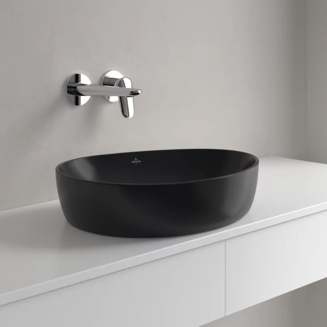 Villeroy & Boch Antao 510 Above Counter CeramicPlus Basin - Pure Black