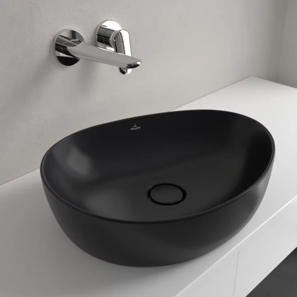 Villeroy & Boch Antao 510 Above Counter CeramicPlus Basin - Pure Black