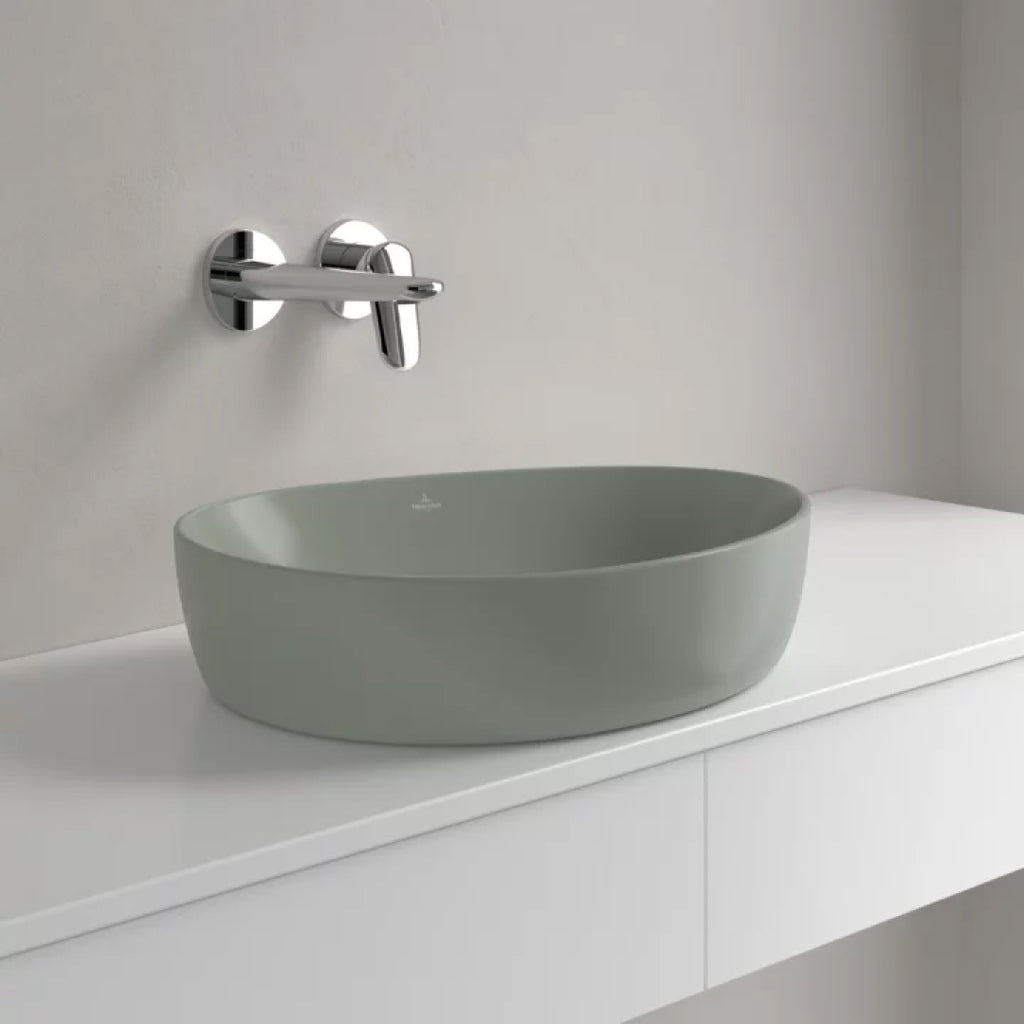Villeroy & Boch Antao 510 Above Counter CeramicPlus Basin - Morning Green - 4A7351R8
