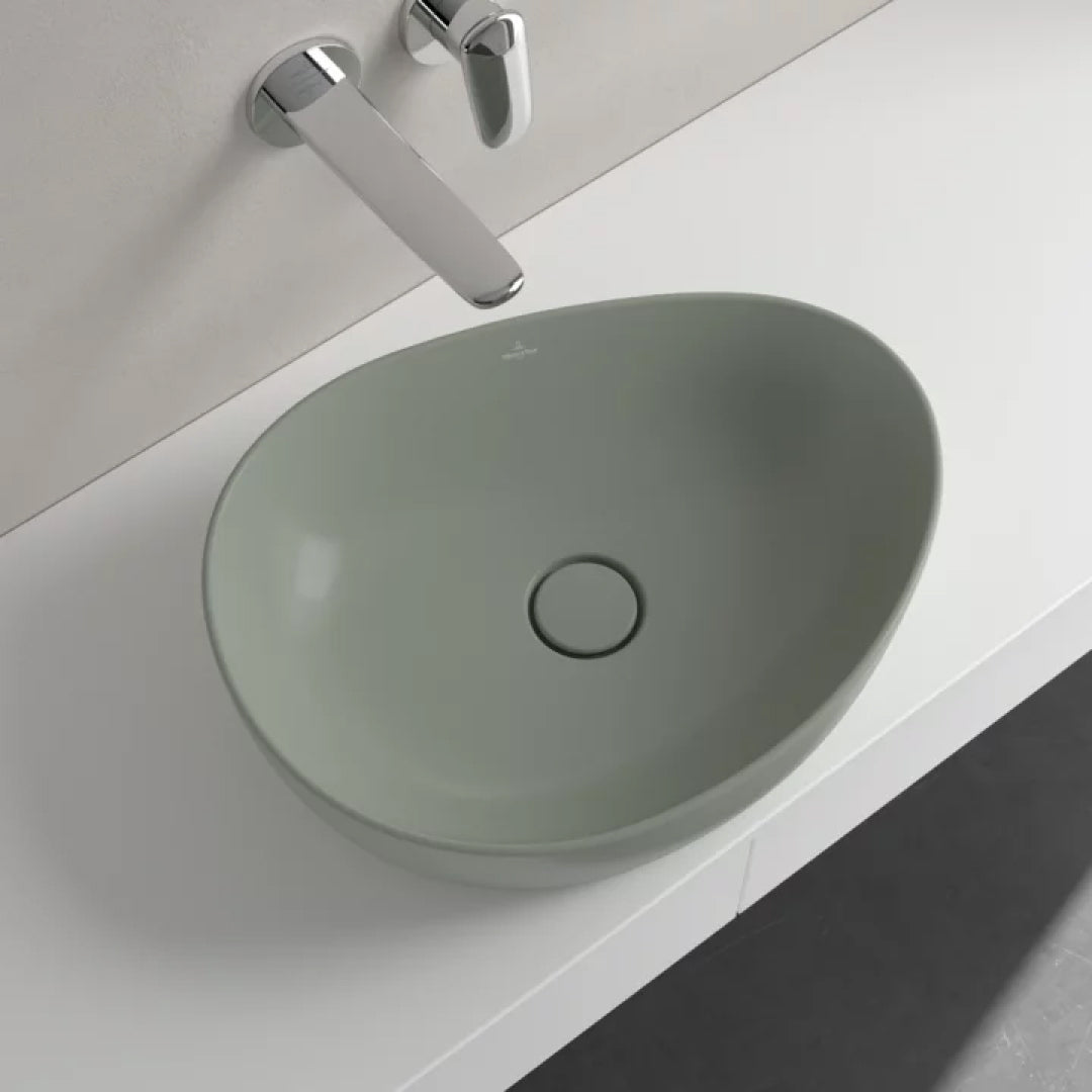 Villeroy & Boch Antao 510 Above Counter CeramicPlus Basin - Morning Green - 4A7351R8