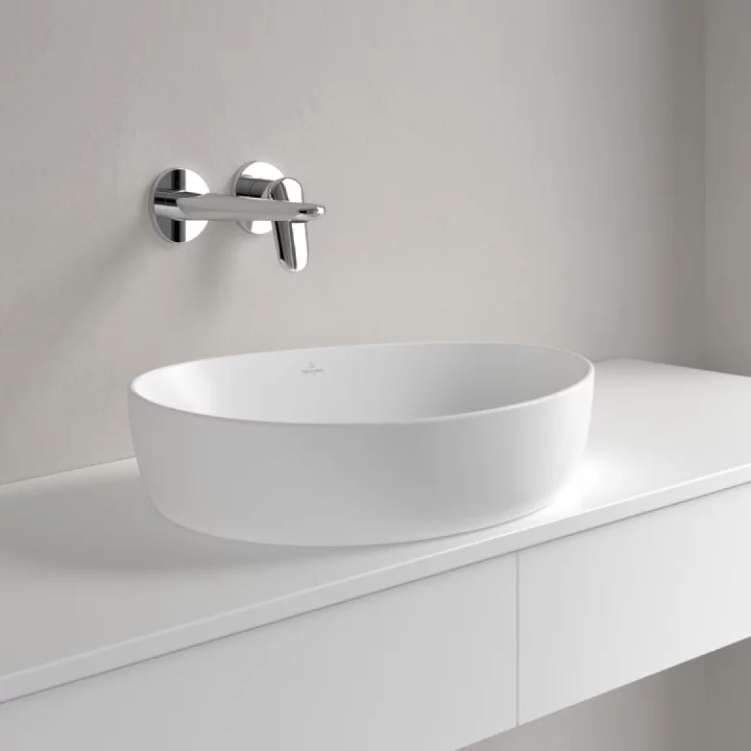 Villeroy & Boch Antao 510 Above Counter CeramicPlus Basin - Stone White