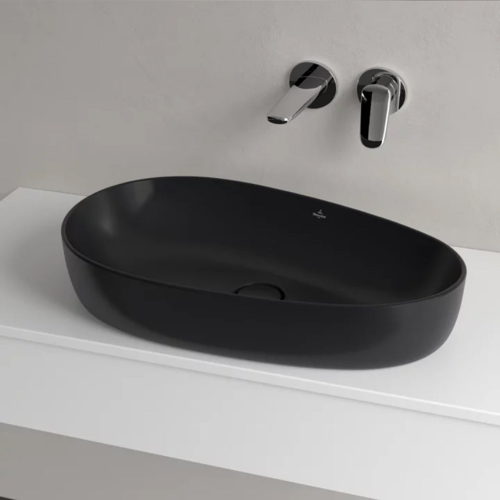 Villeroy & Boch Antao 650 Above Counter CeramicPlus Basin - Pure Black