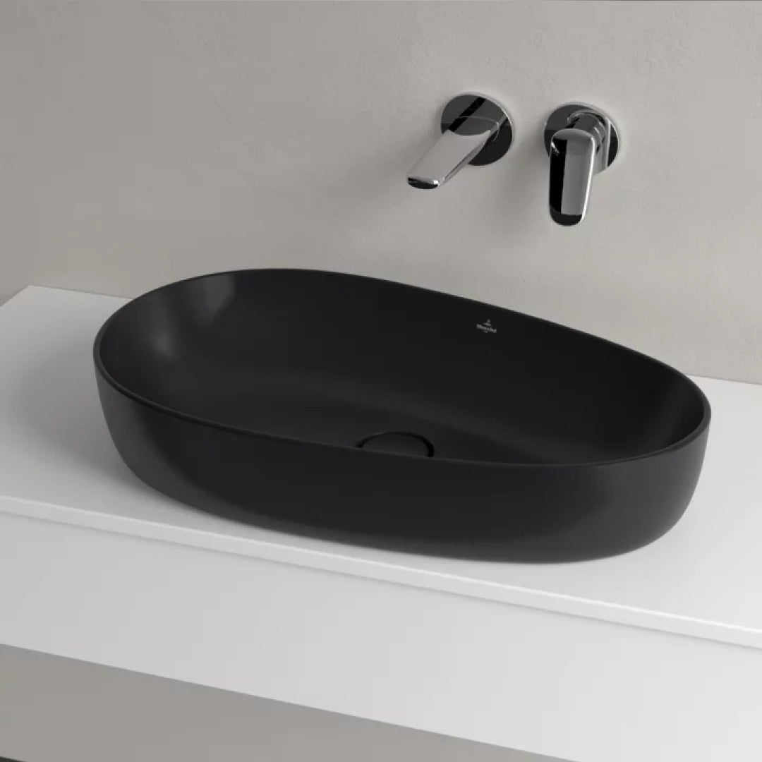 Villeroy & Boch Antao 650 Above Counter CeramicPlus Basin - Pure Black