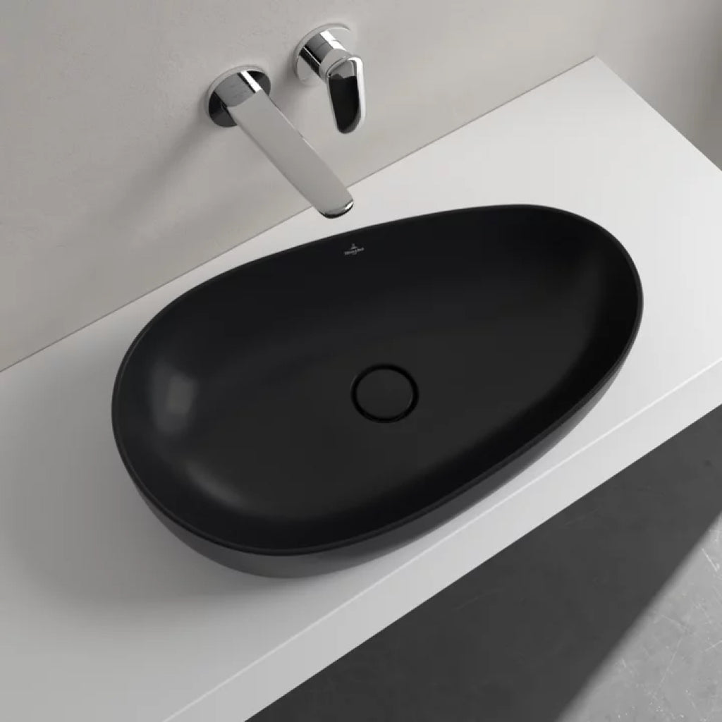 Villeroy & Boch Antao 650 Above Counter CeramicPlus Basin - Pure Black