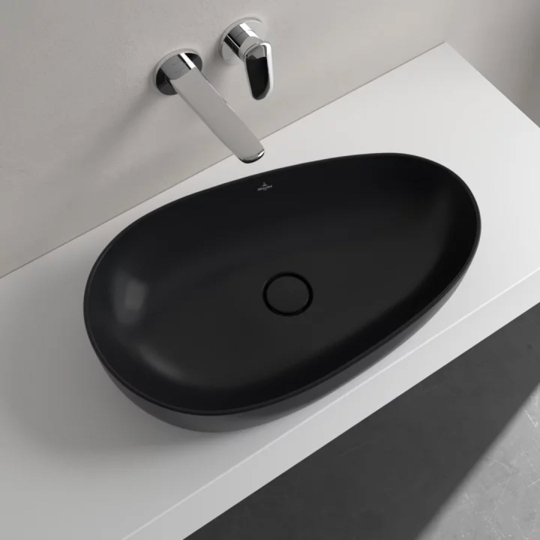 Villeroy & Boch Antao 650 Above Counter CeramicPlus Basin - Pure Black