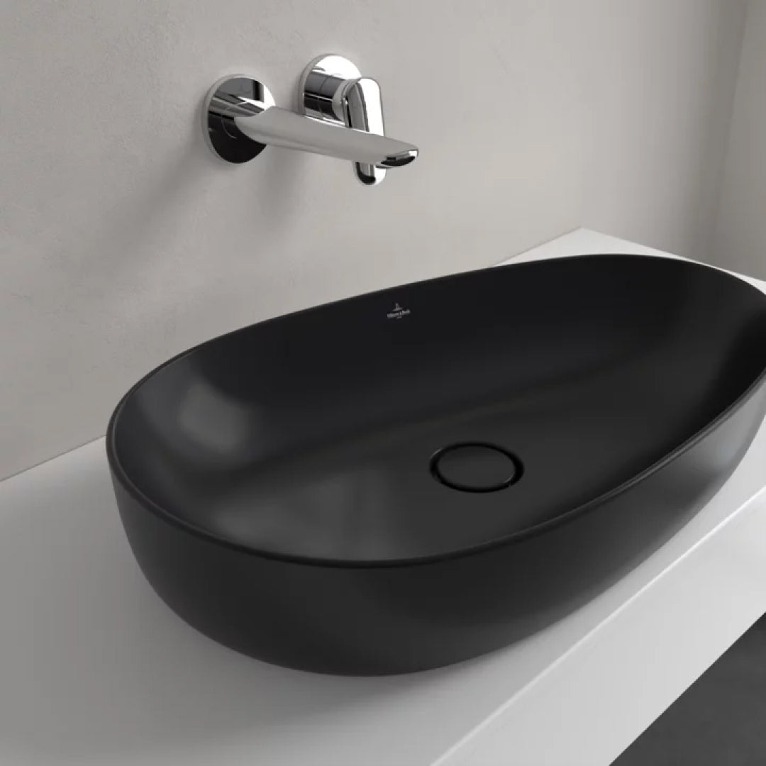 Villeroy & Boch Antao 650 Above Counter CeramicPlus Basin - Pure Black