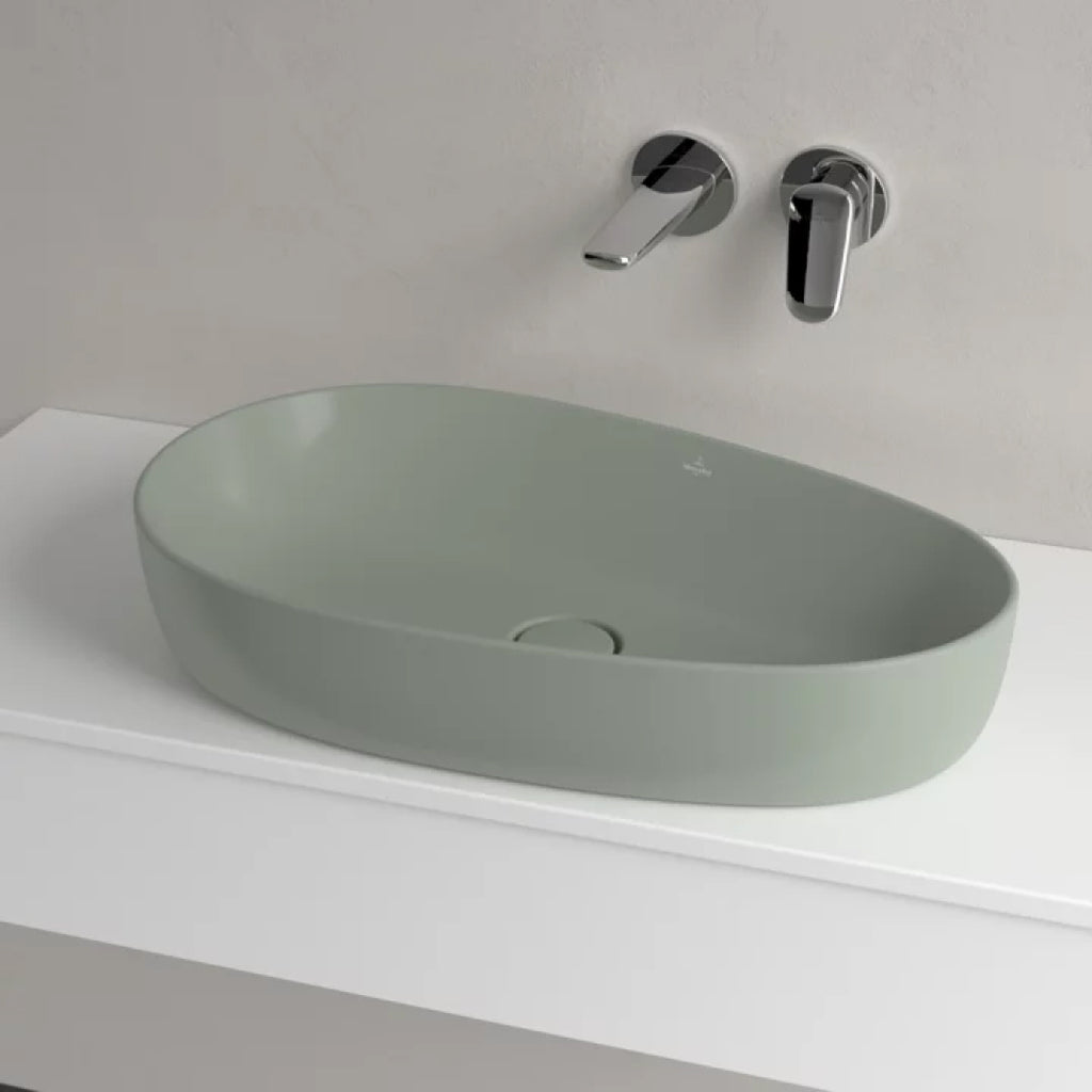 Villeroy & Boch Antao 650 Above Counter CeramicPlus Basin - Morning Green