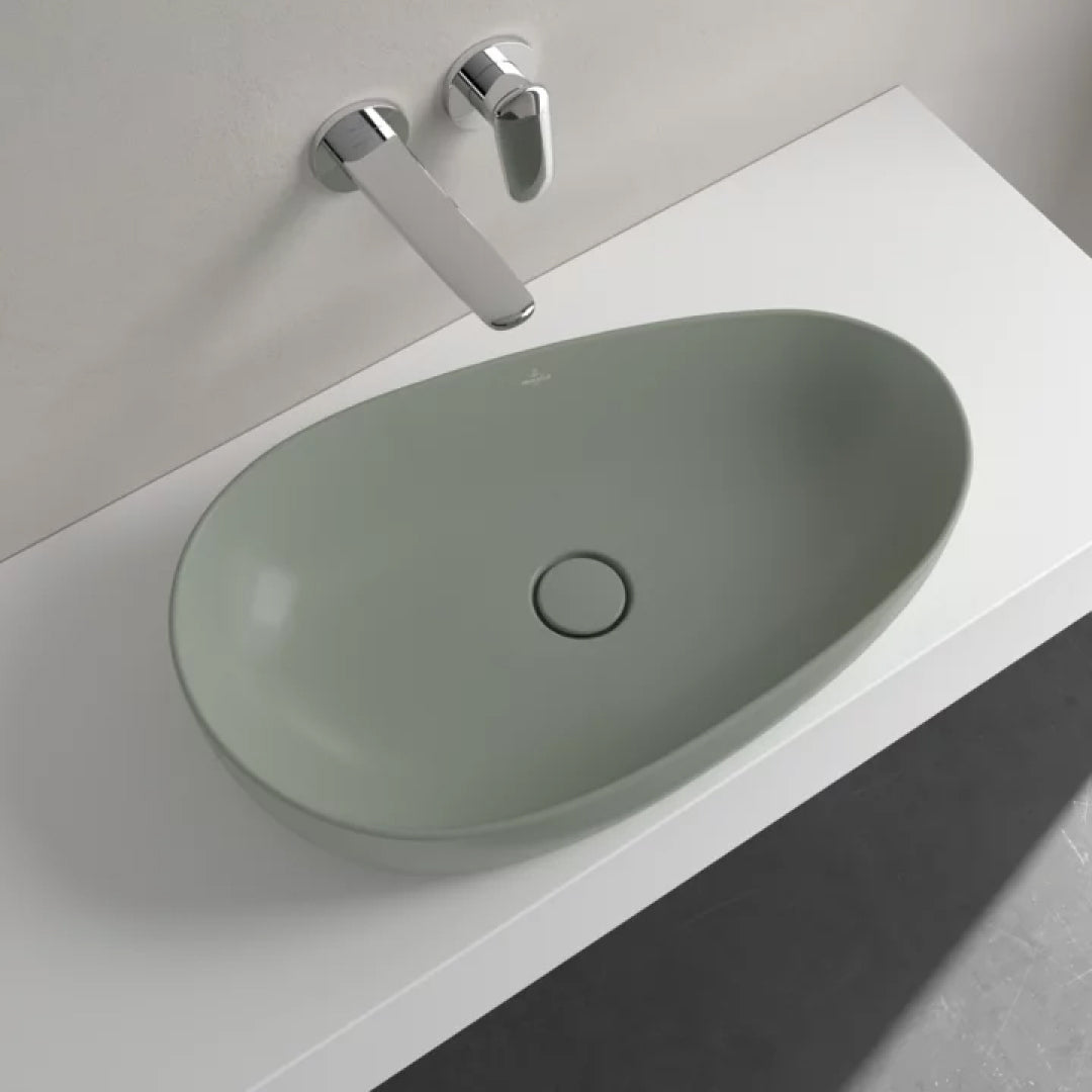 Villeroy & Boch Antao 650 Above Counter CeramicPlus Basin - Morning Green